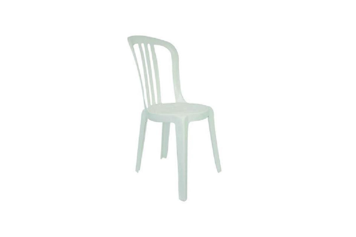 Chaise blanche en résine Brive-la-Gaillarde