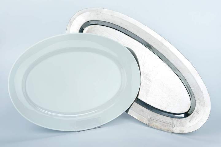 Plat porcelaine ovale Brive-la-Gaillarde